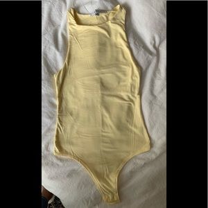 Pastel yellow bodysuit